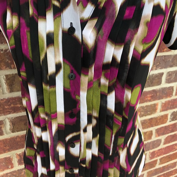 Worthington 2 In 1 Flutter Sleeve Top Size Small - Picture 3 of 8